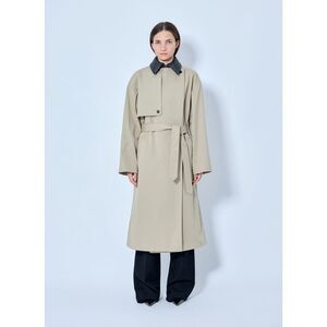 Bottega Veneta Women Light Cotton Trench Coat
